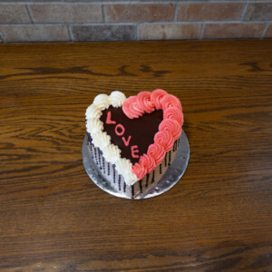 Heart-Shaped 8" Nutella Cake