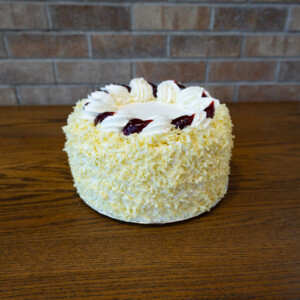 White Chocolate/Raspberry Mousse Cake