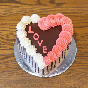Heart-Shaped 8" Nutella Cake